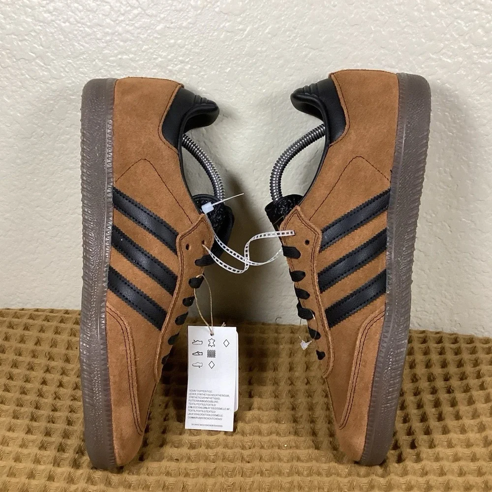 adidas Originals Samba ADV Mens Sz 9.5 Dusky Bronze Core Black Gum HQ9286